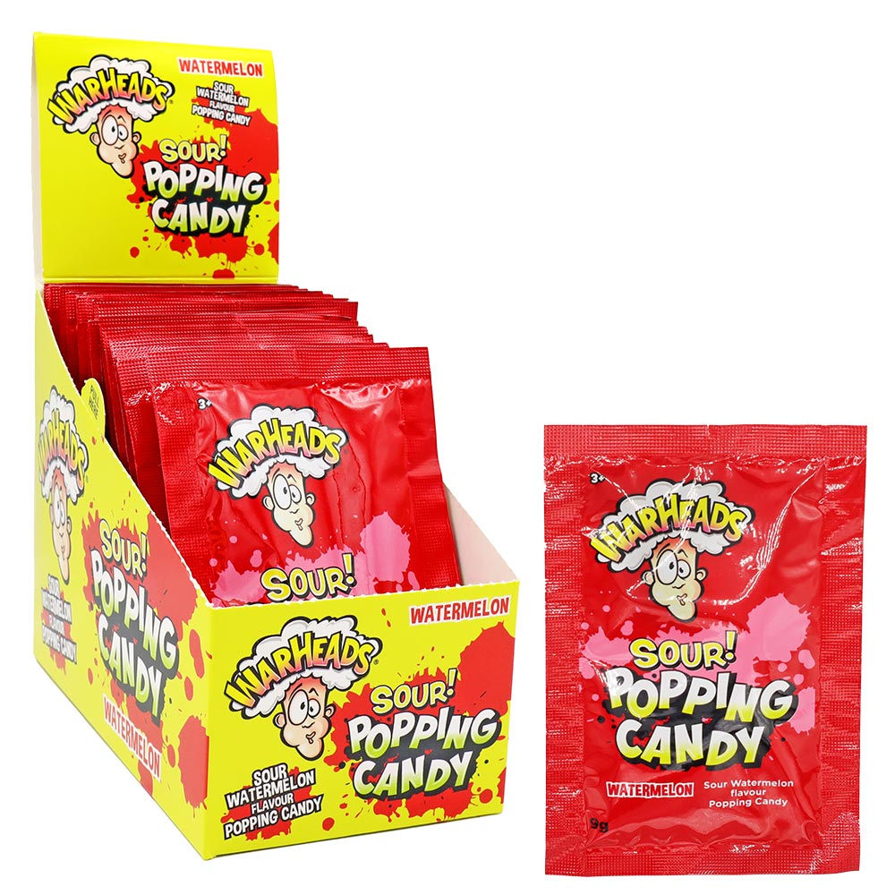 Warheads Sour Popping Candy Watermelon