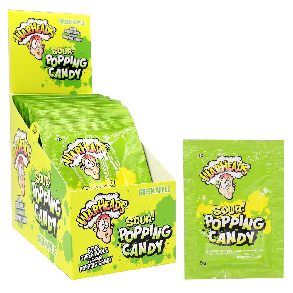 Warheads Sour Popping Candy Apple