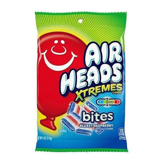 Airheads Xtremes Candy Bluest Raspberry Bites Bag 170g