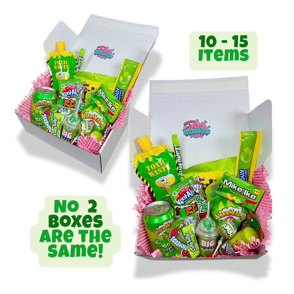 Green Mystery Box | Funky GREEN International Candy Surprises