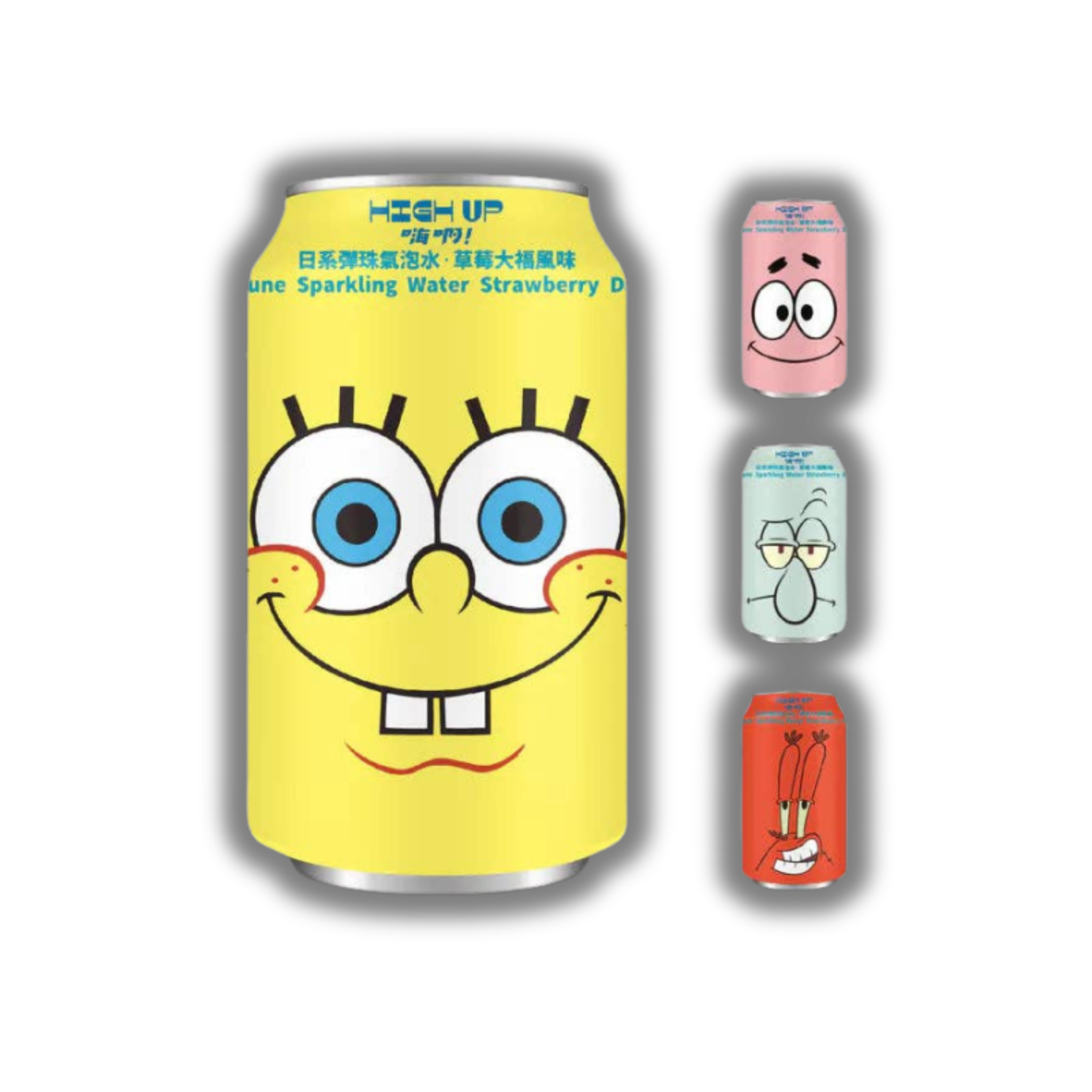 SpongeBob Ramune Strawberry Daifuku Soda