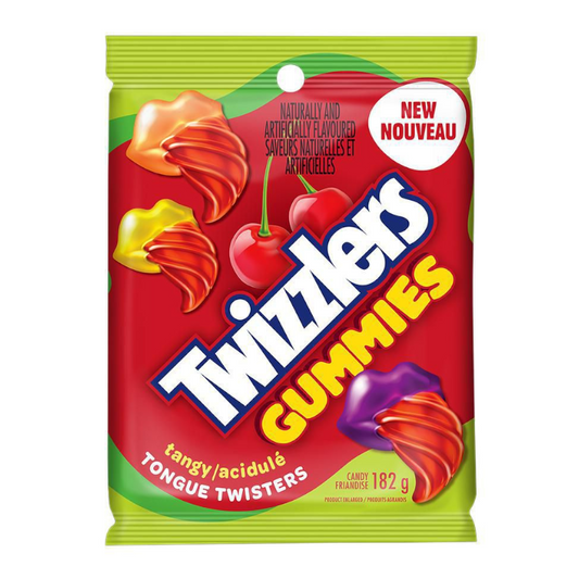 Twizzlers Tongue Twisters Gummies Tangy (182g Canada)