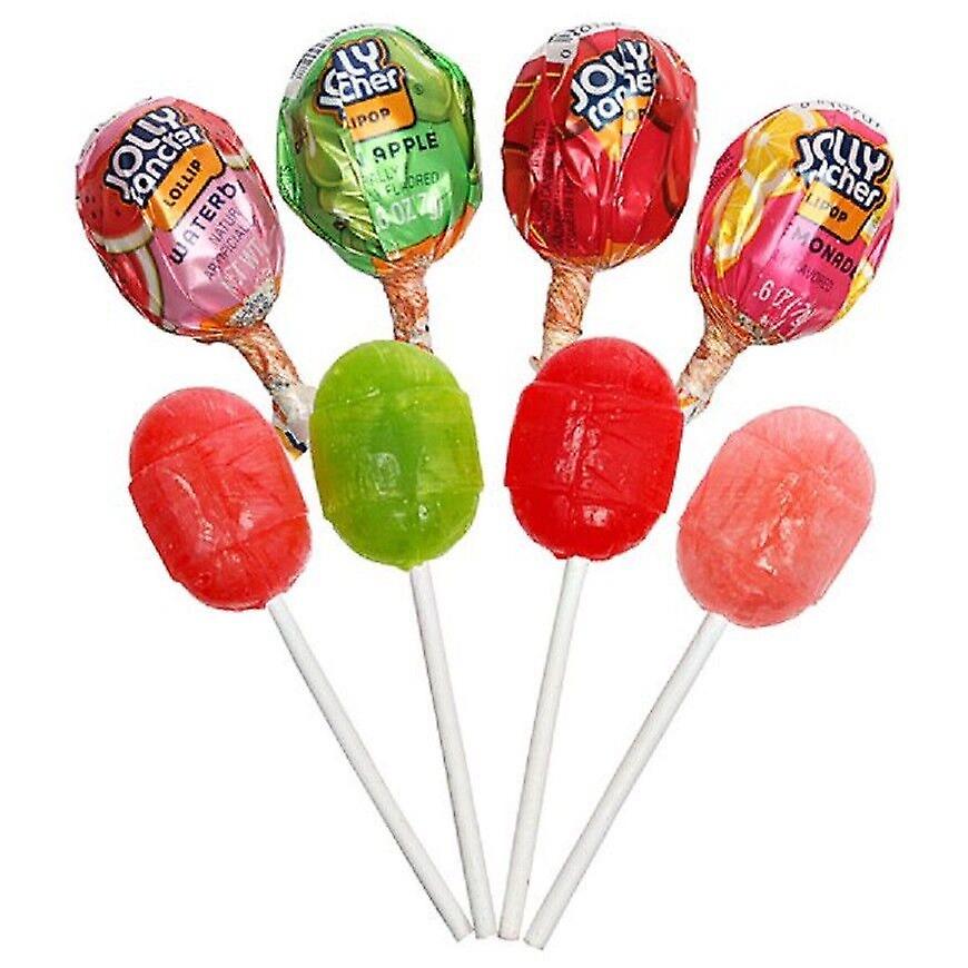 Mega Shocker lollies with bubblegum inside.