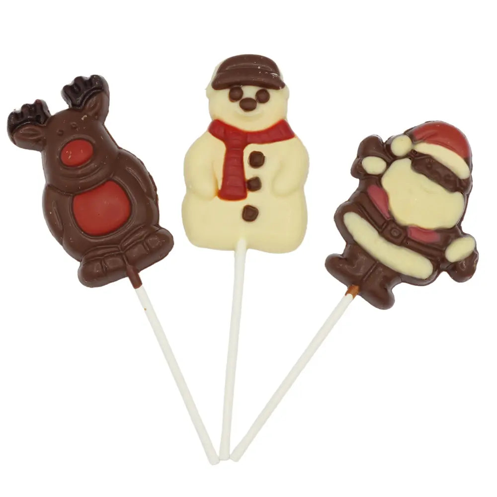 Chocolate Christmas Lollipops