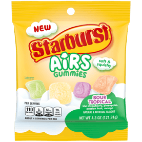 Starburst Aird Gummies Sour Tropical (usa)