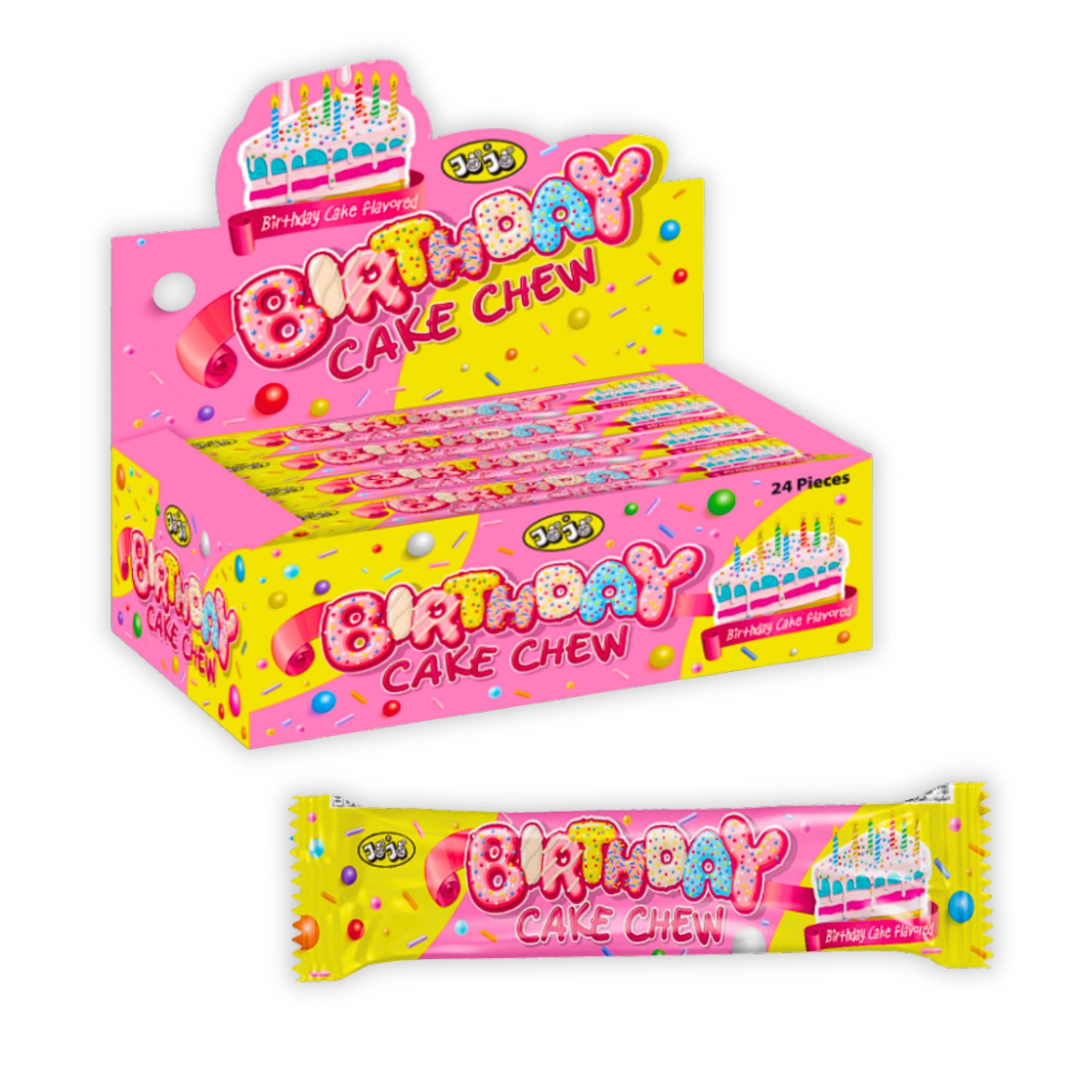 Birthday Cake Chew Bar