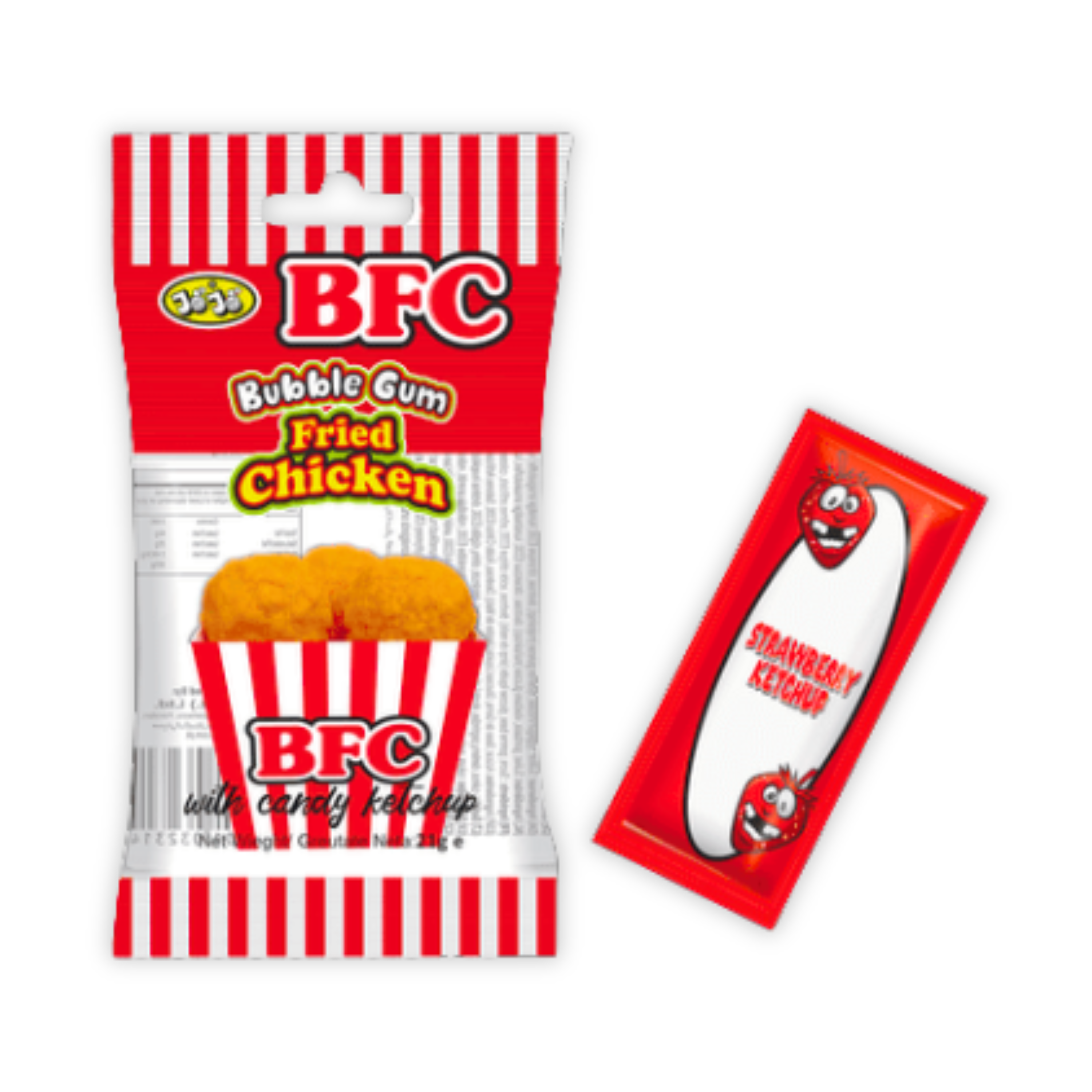 Bubblegum Fried Chicken with Candy Ketchup