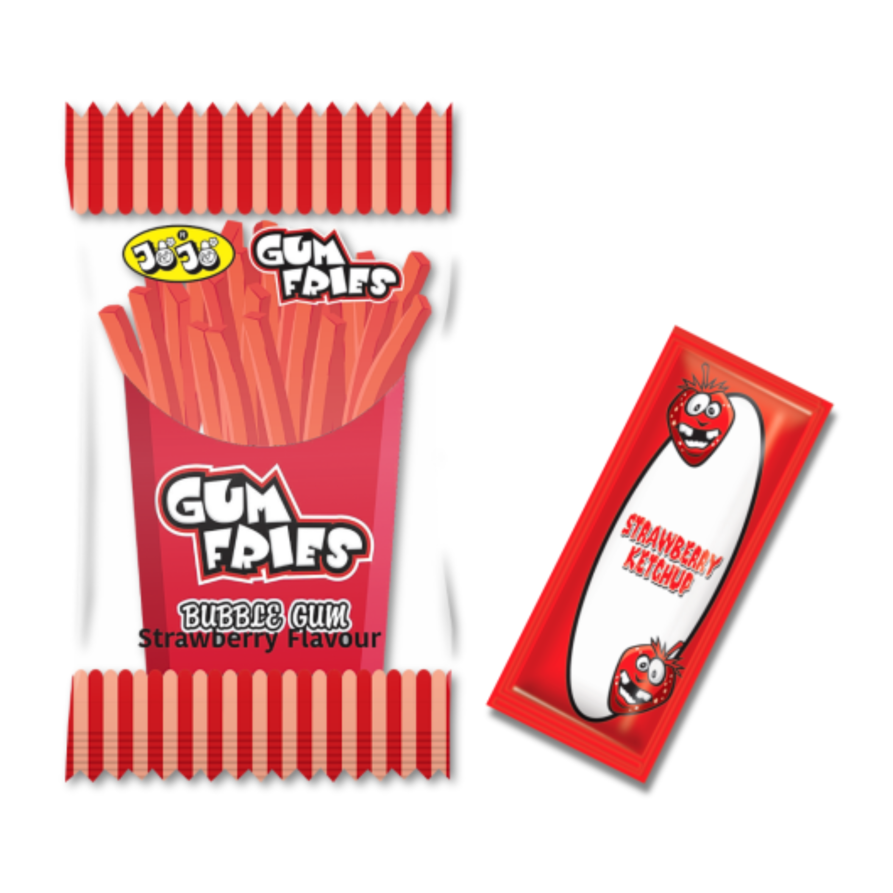 Bubblegum Fries Strawberry With Candy Ketchup