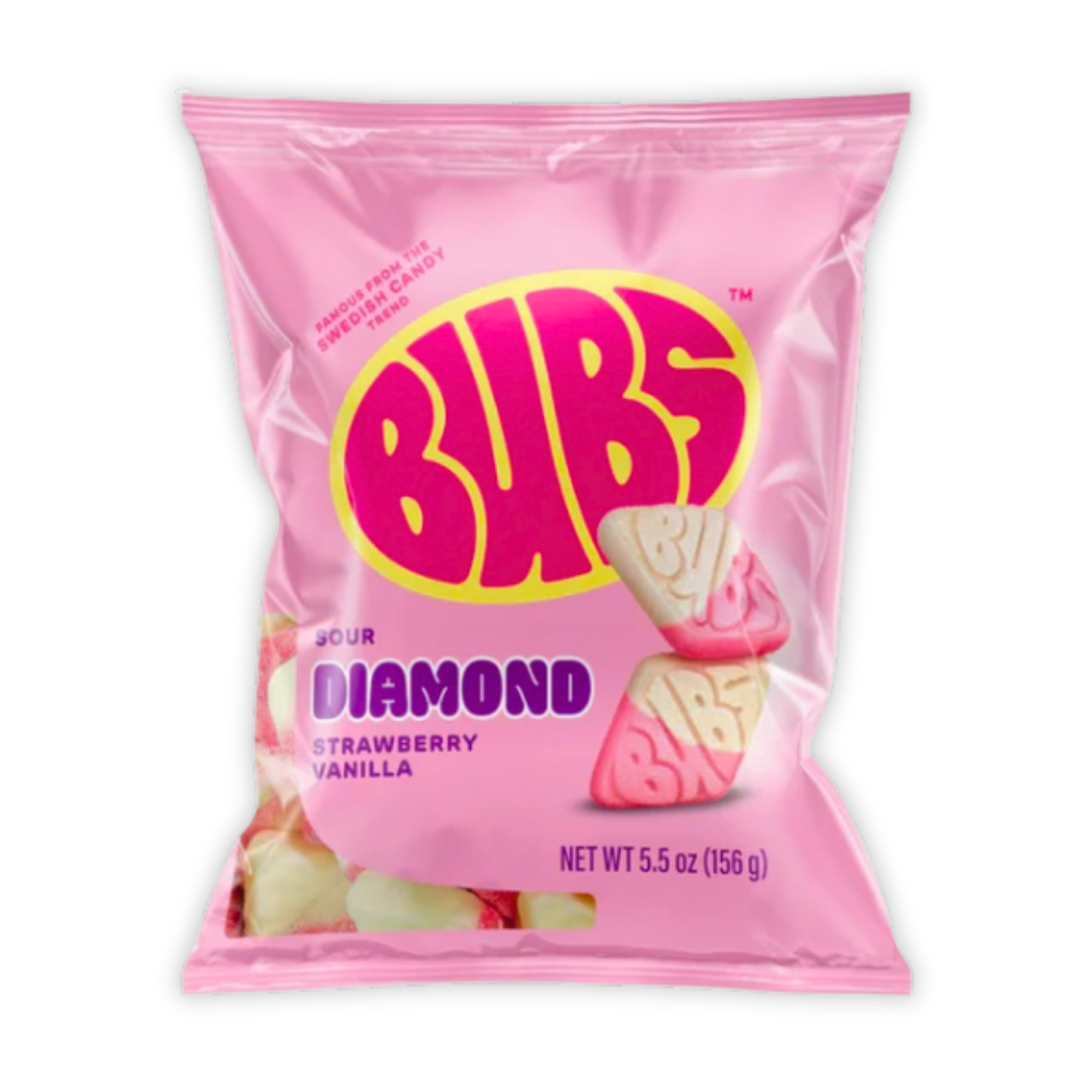 Bubs Sour Diamond Strawberry Vanilla