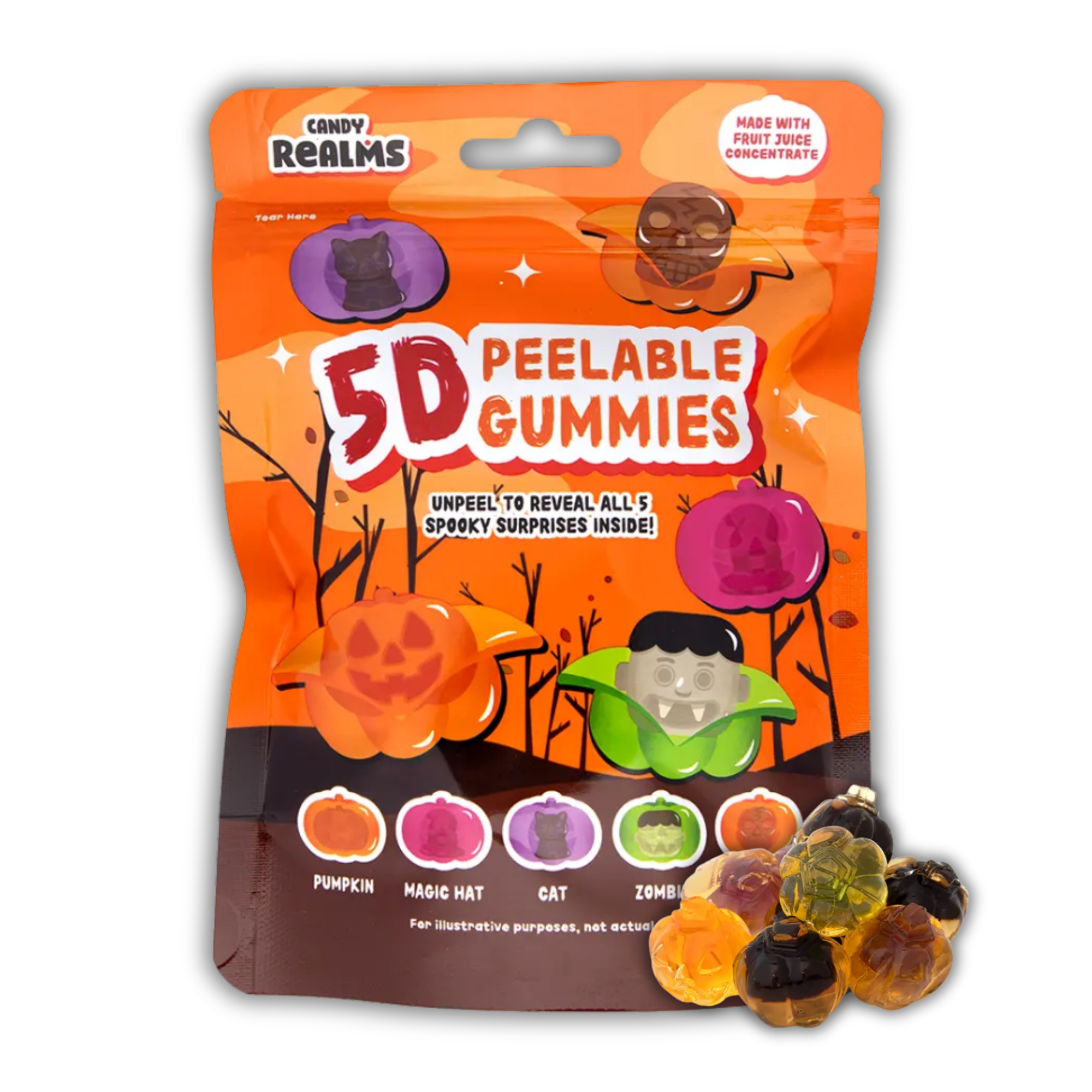 5D Peelable Halloween Gummies