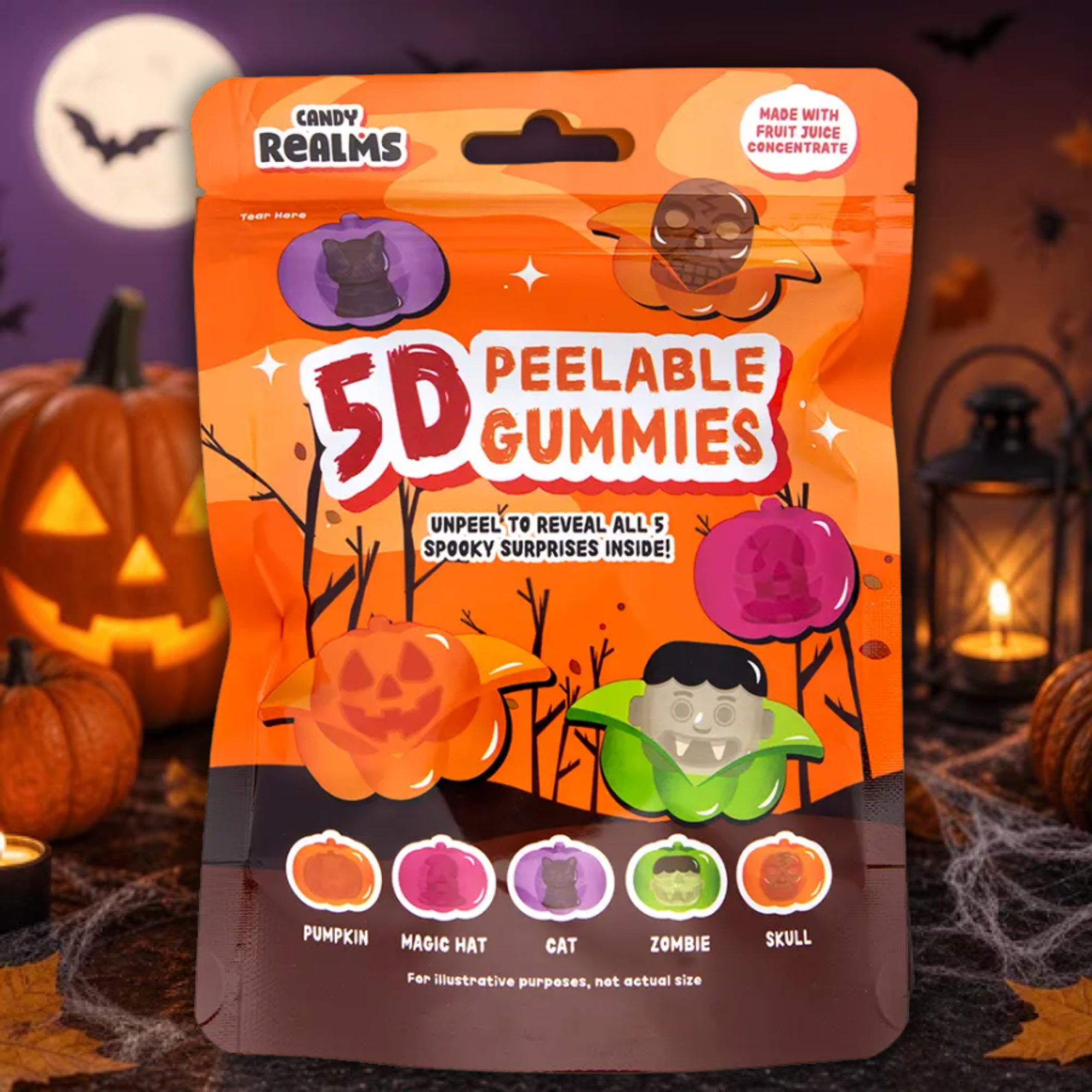 5D Peelable Halloween Gummies