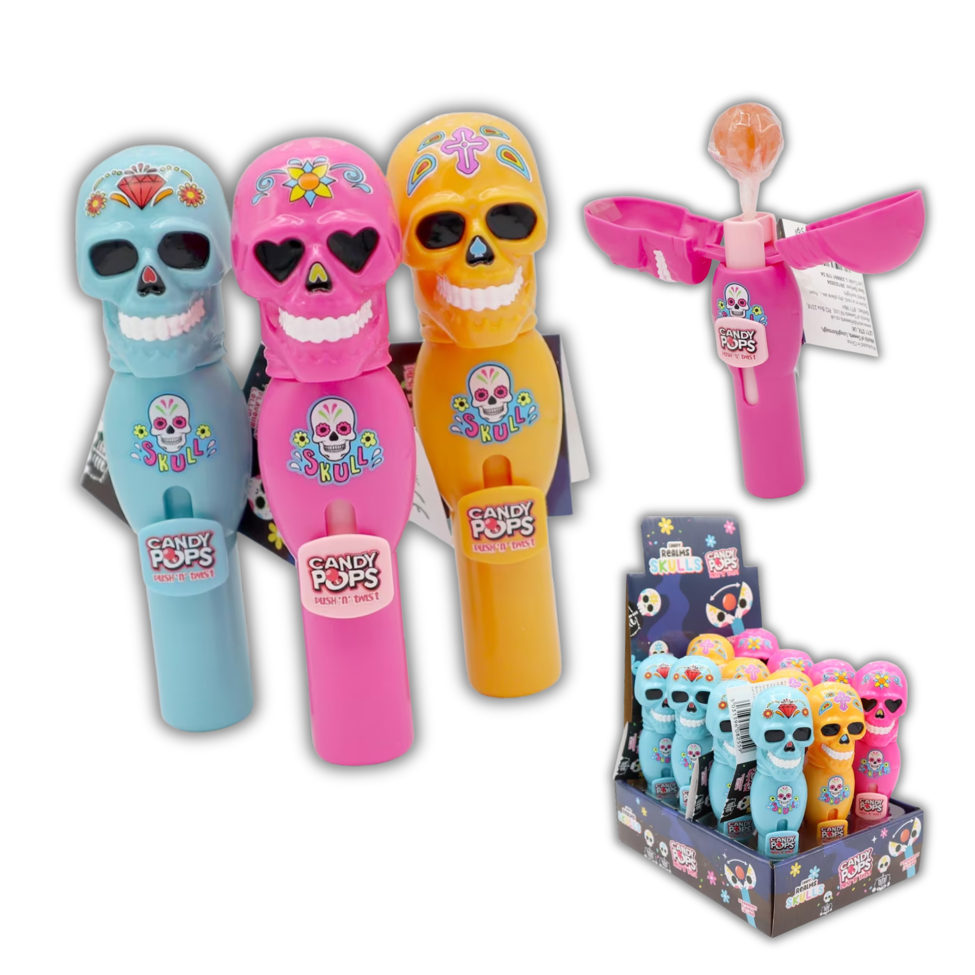 Skull Pops Push n' Twist