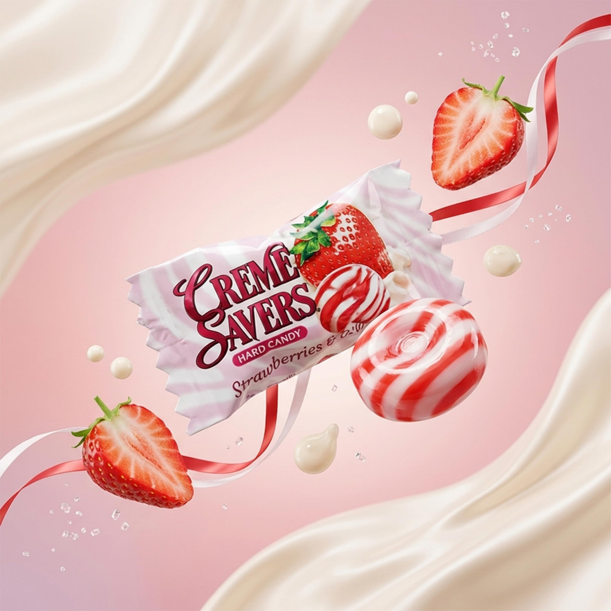 Savers Strawberries and Cream Hard Candy