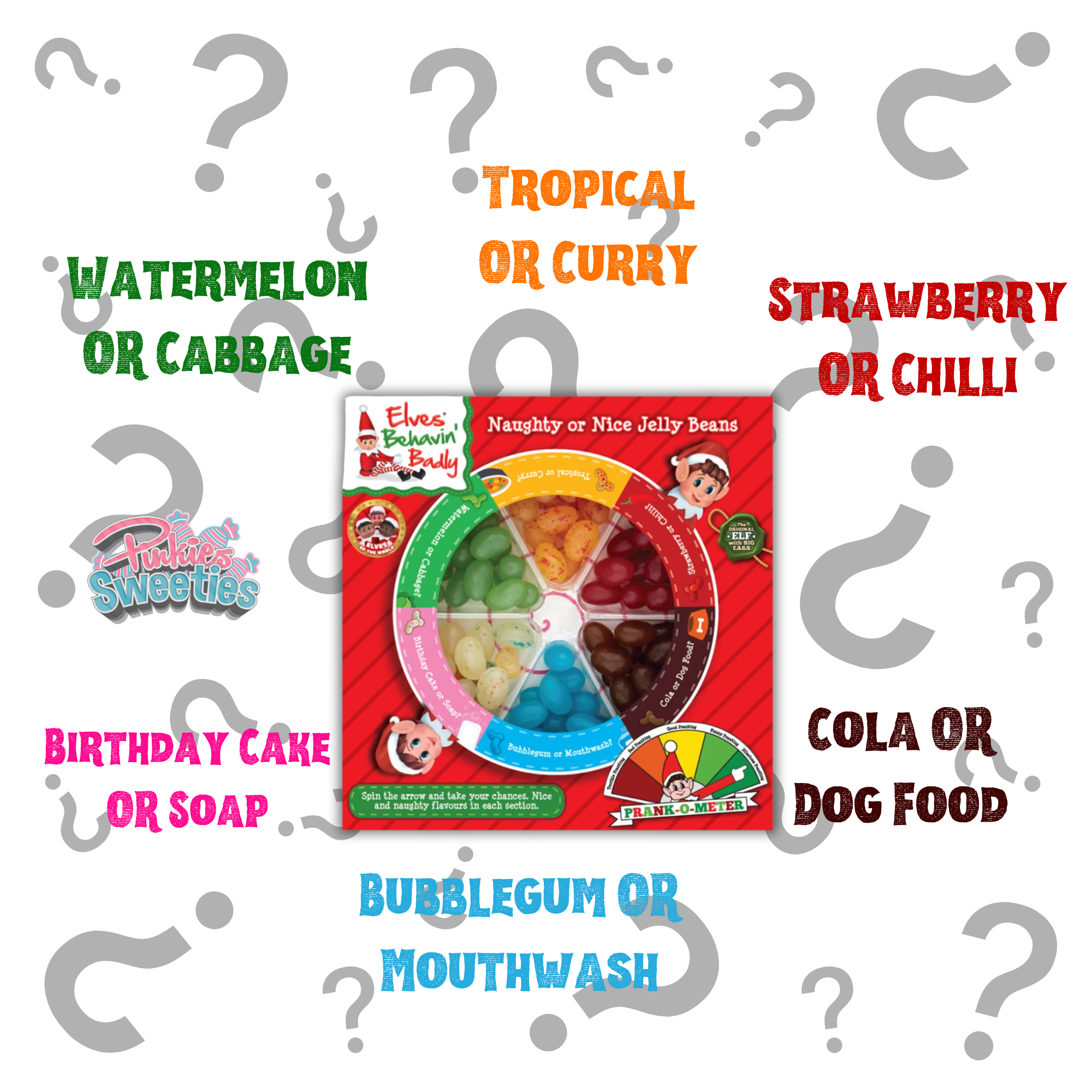Elves Behavin' Badly Naughty or Nice Jelly Bean Game