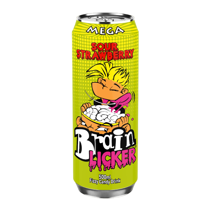 Mega Brain Licker Soda Strawberry 500ml