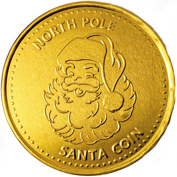 Giant Gold Christmas Coin (9.5cm, 50g)
