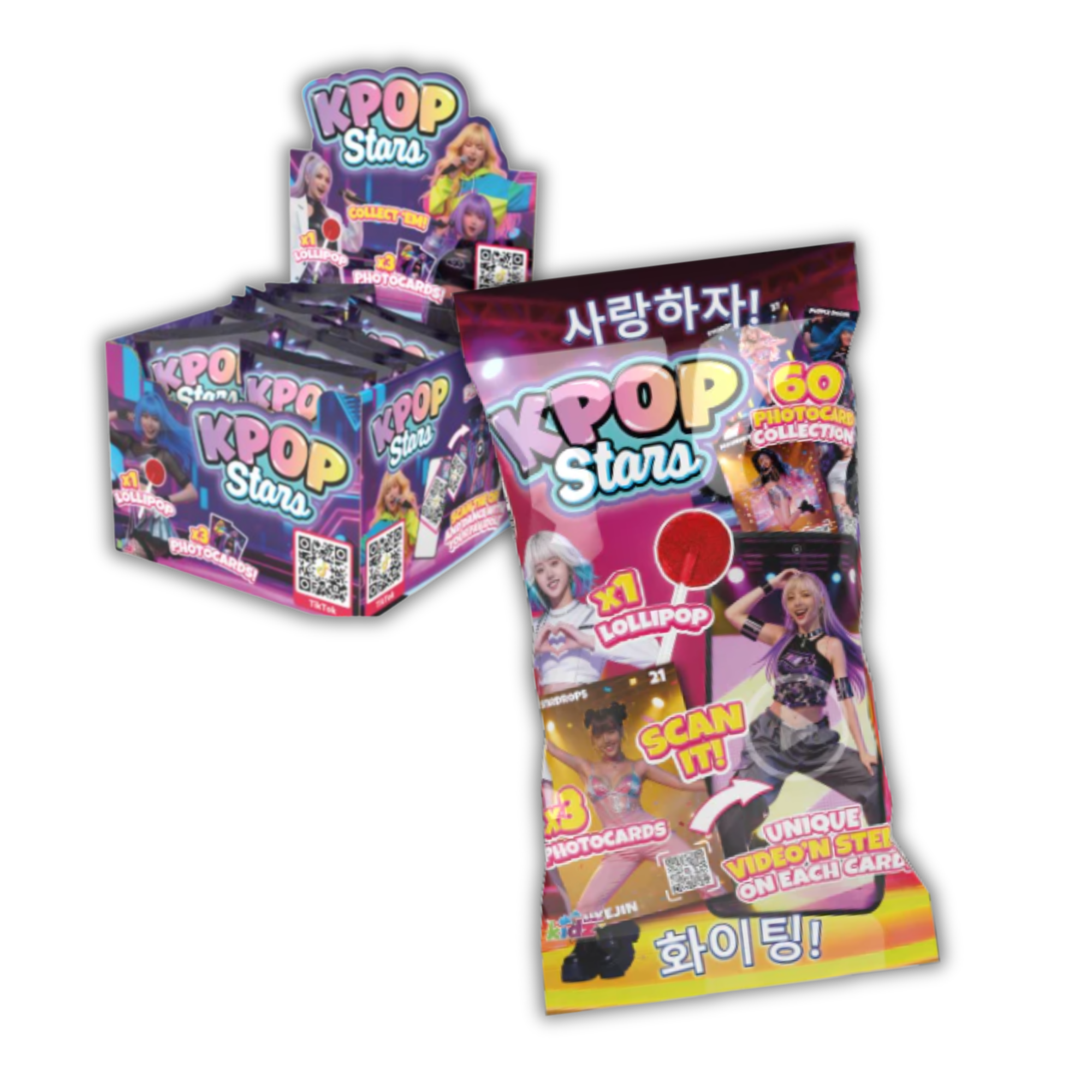 KPOP Stars Photocards & Lollipop