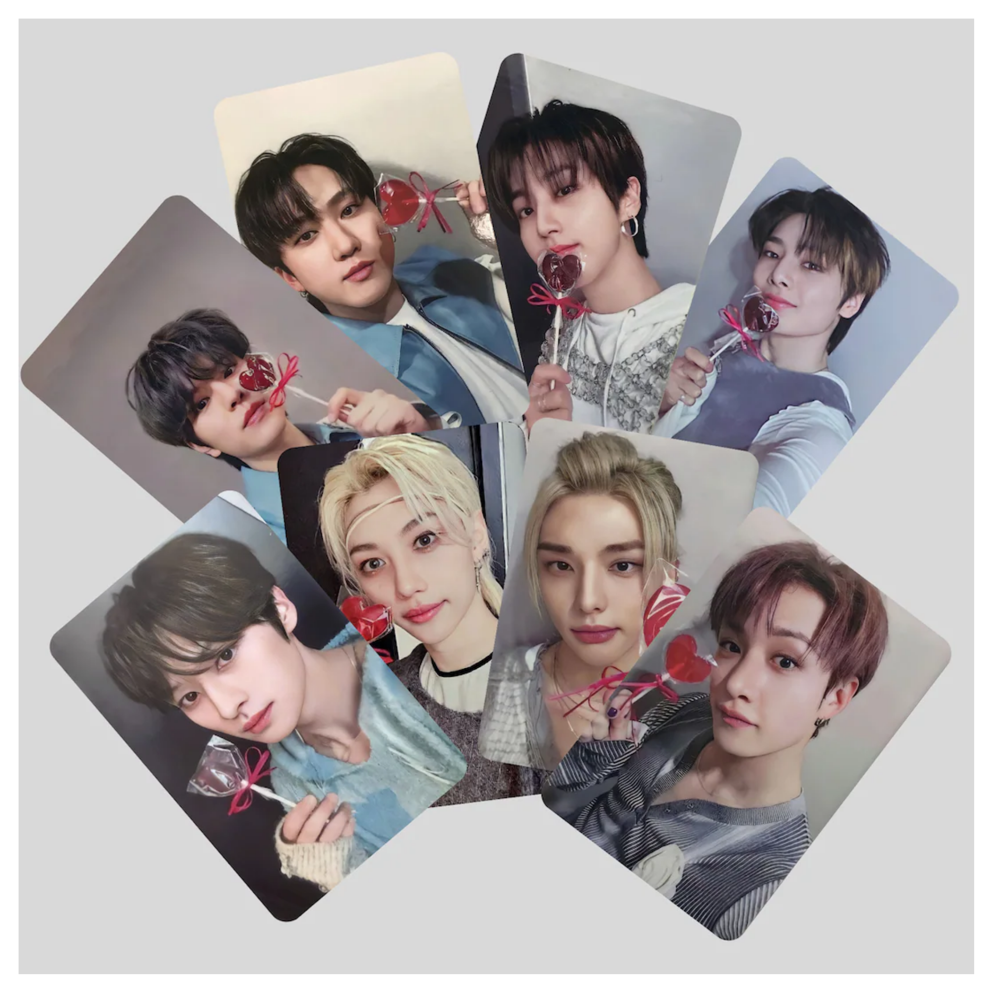 KPOP Stars Photocards & Lollipop