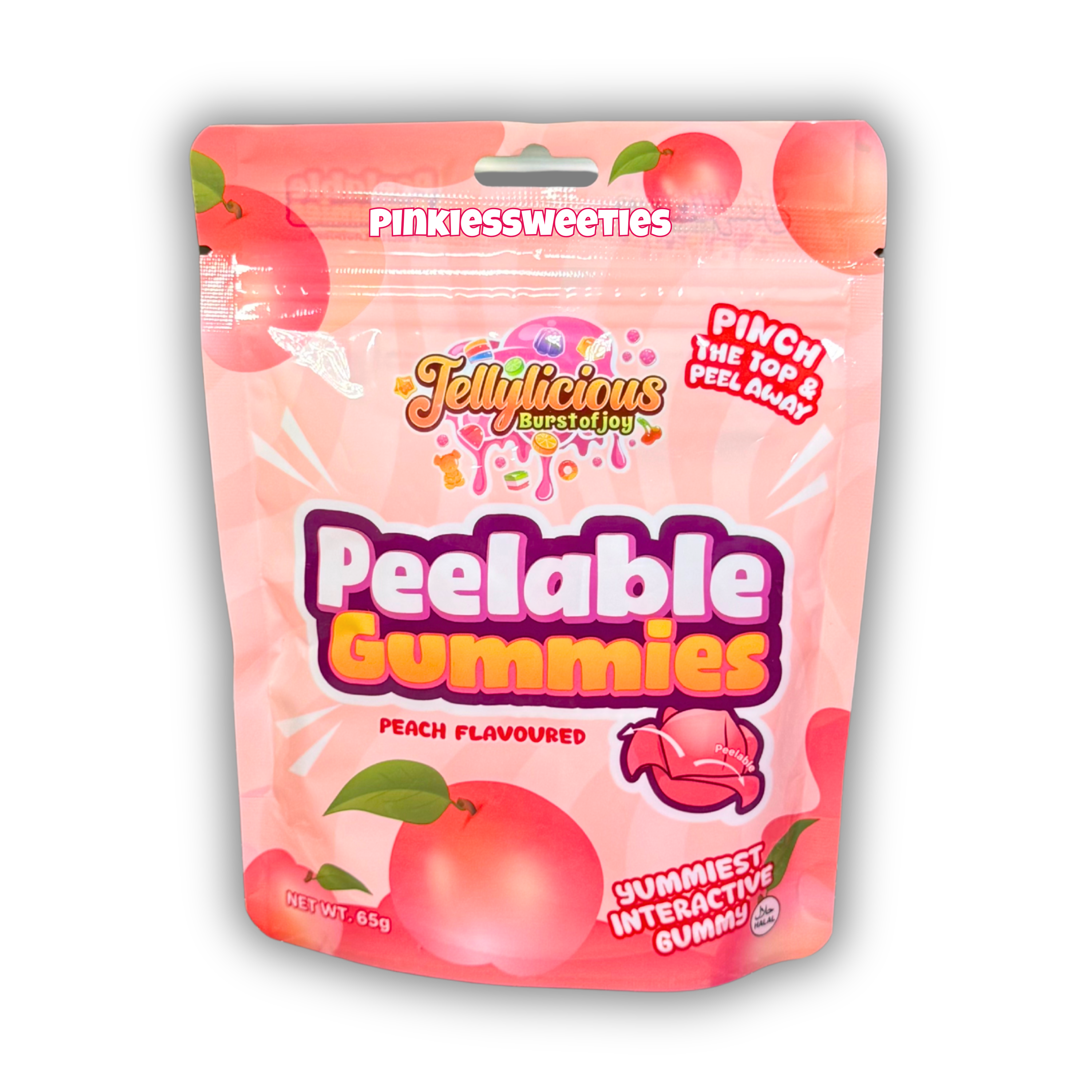 Halal Peelable Gummies Peach