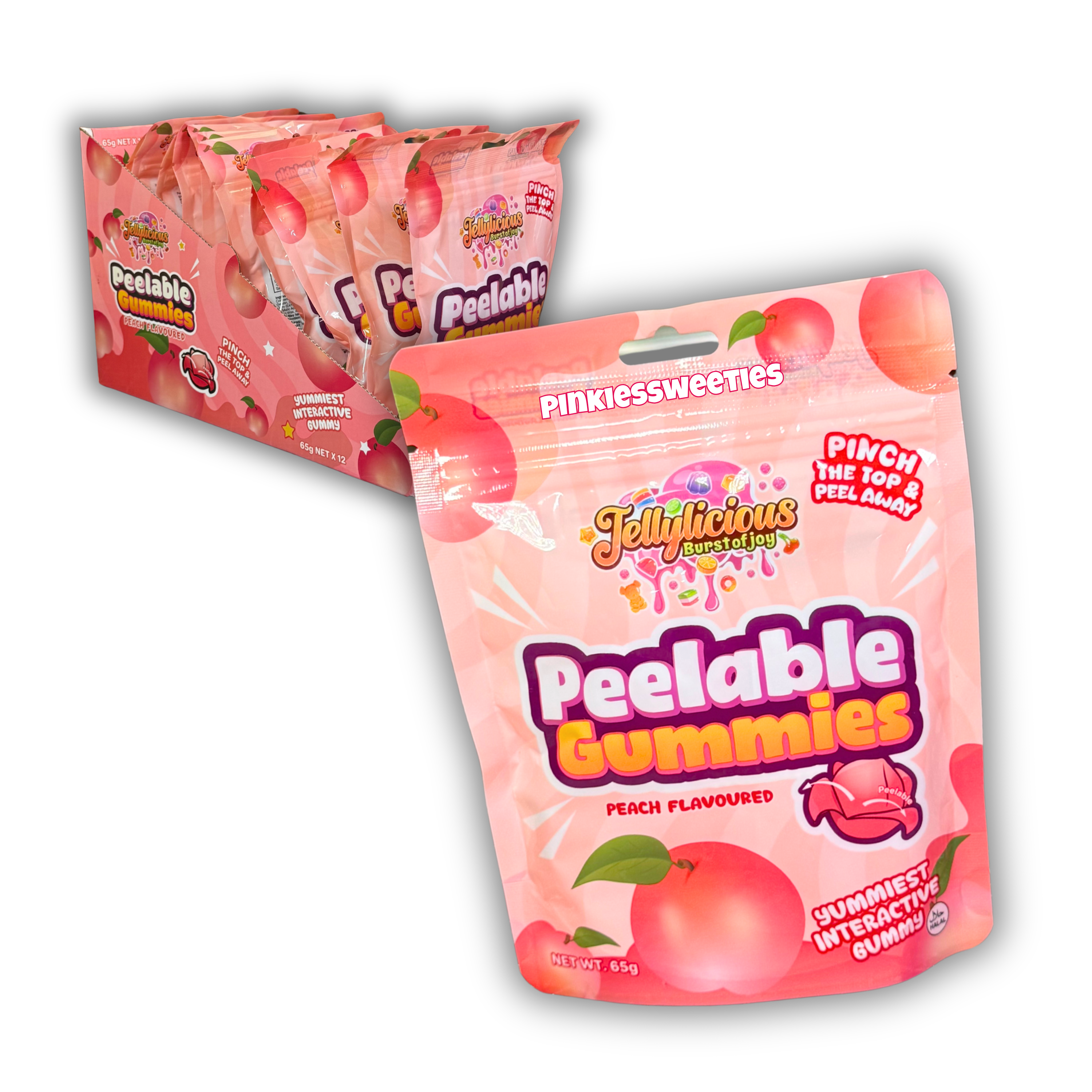 Halal Peelable Gummies Peach