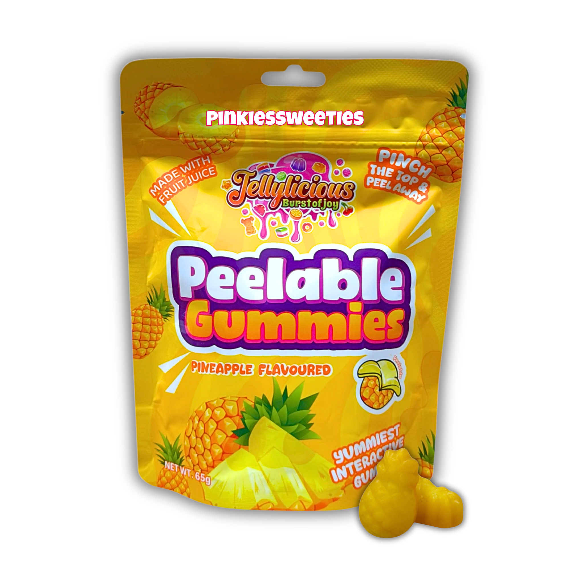 Halal Peelable Gummies Pineapple