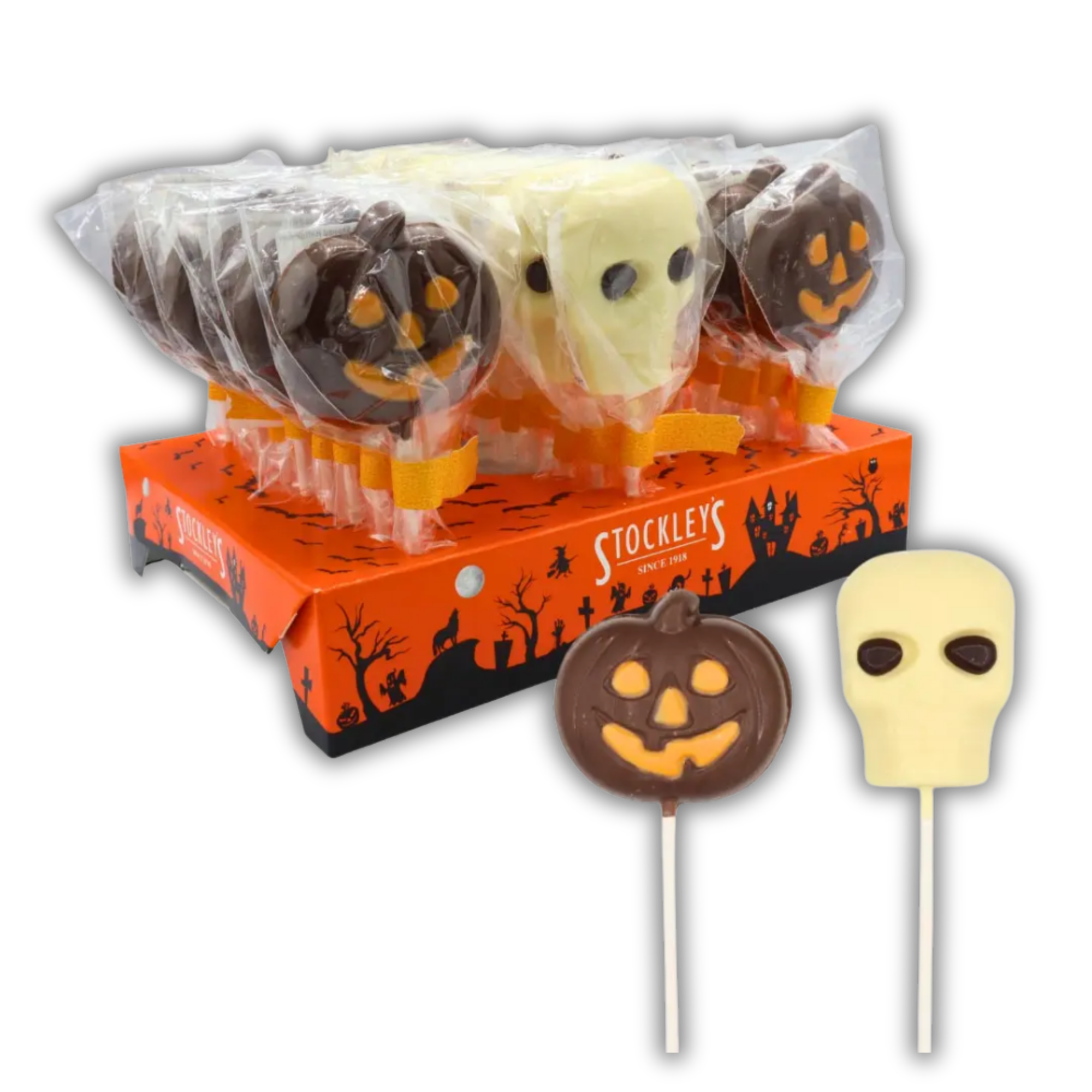 Halloween Milk Chocolate Lollipops