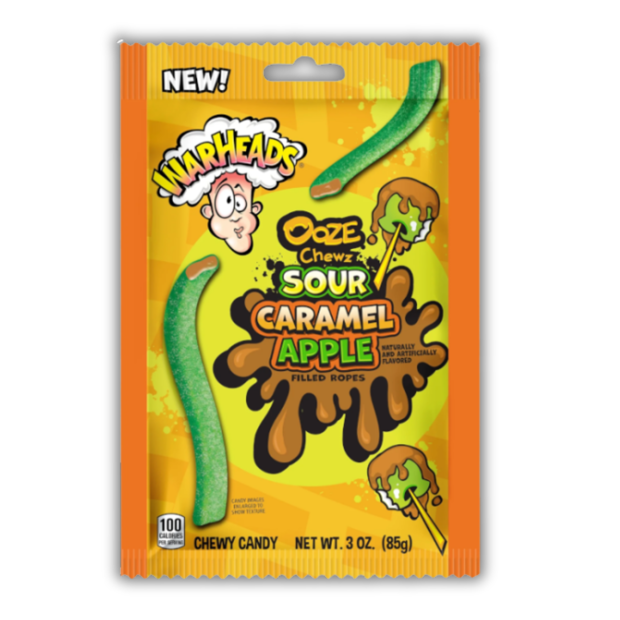Warheads Ooze Chewz Sour Caramel Apple
