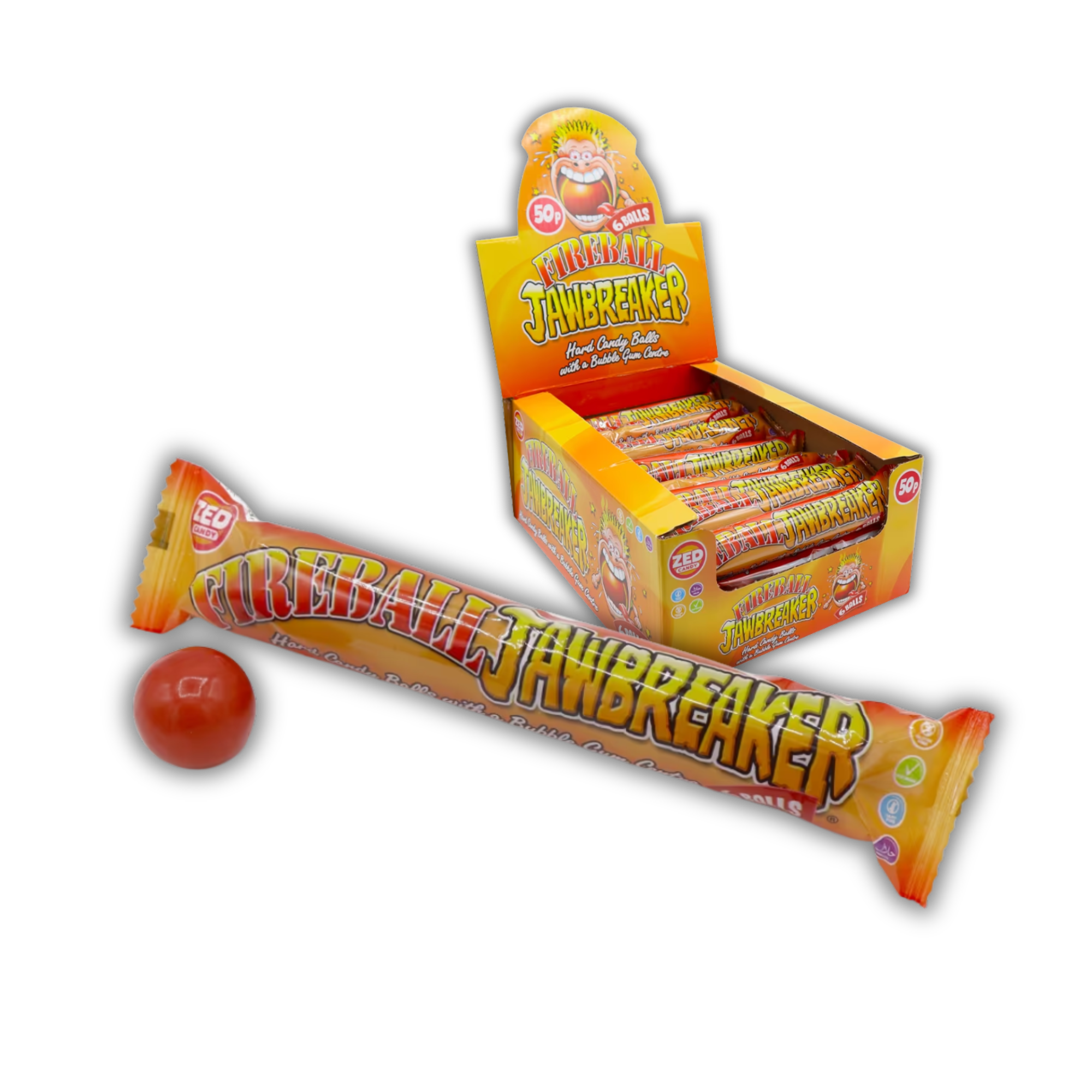 Zed Candy Fireball Jawbreaker 6 Ball