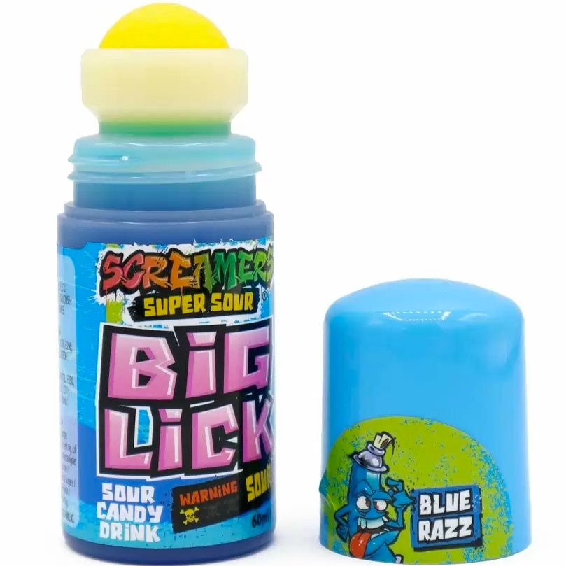 Screamers Big Lick Sour Blue Raspberry