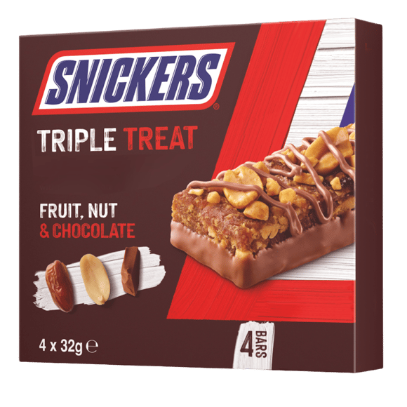Snickers Triple Treat 4 Pack