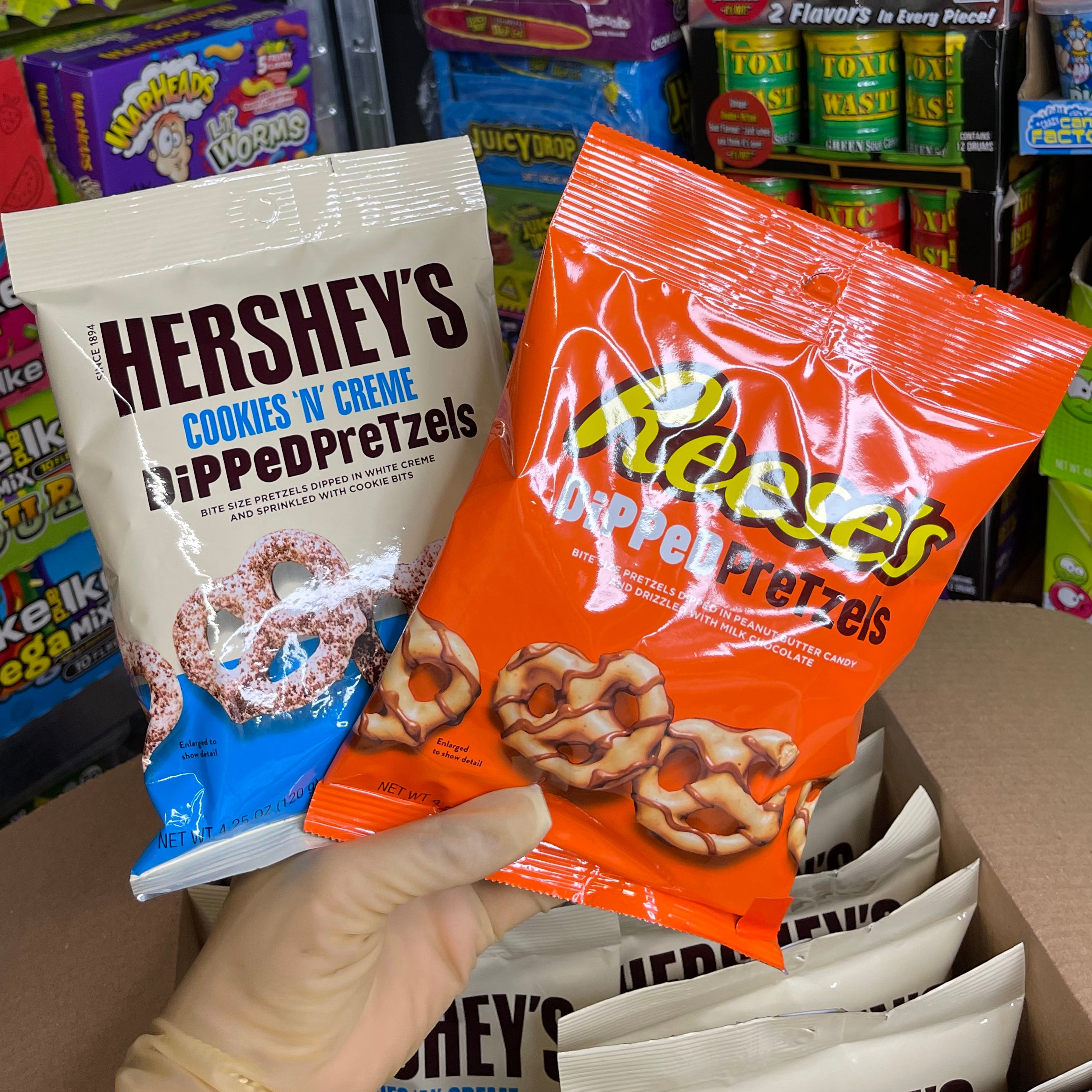 Hershey’s Cookies ‘N’ Creme Dipped Pretzels