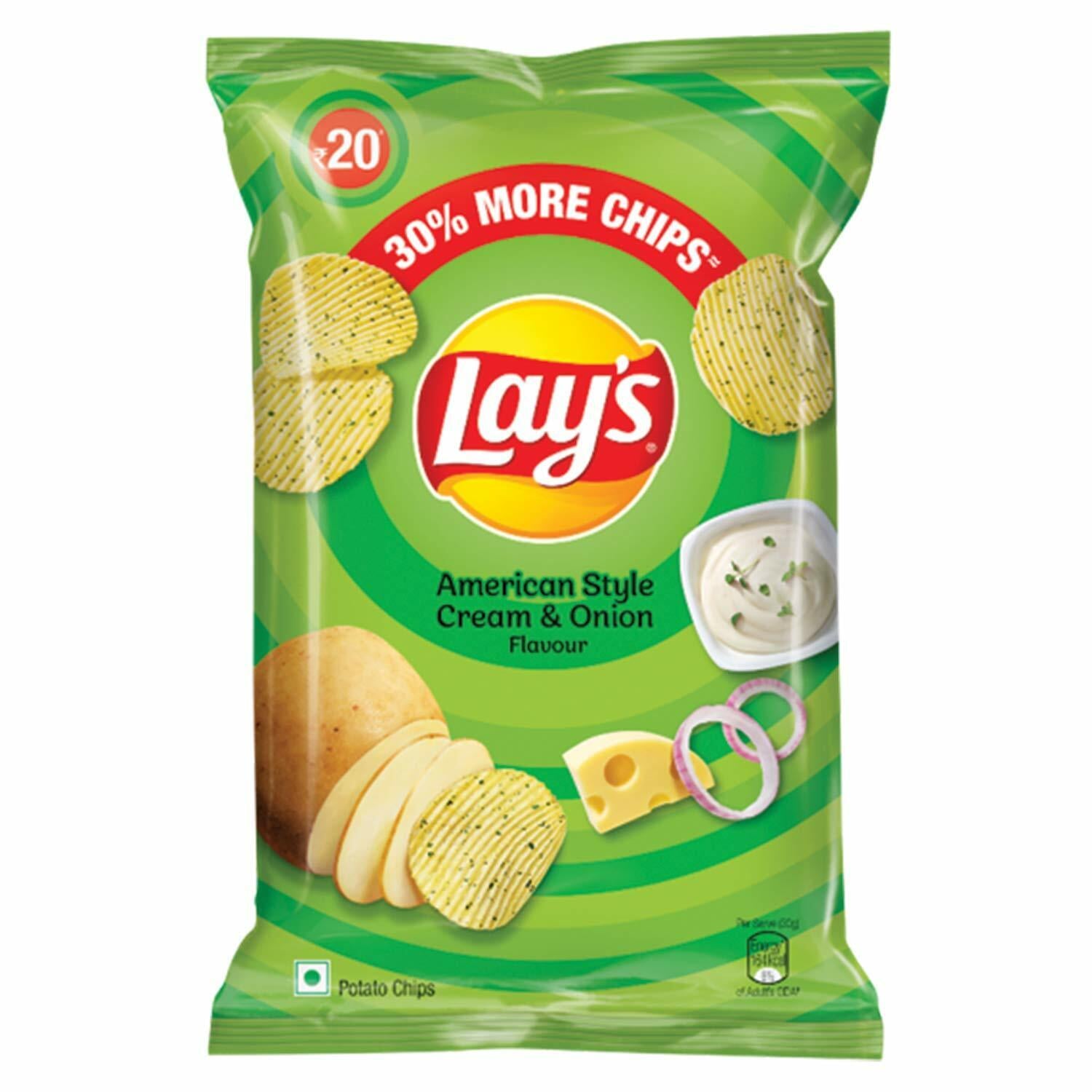 Lays American Style Cream & Onion (India)