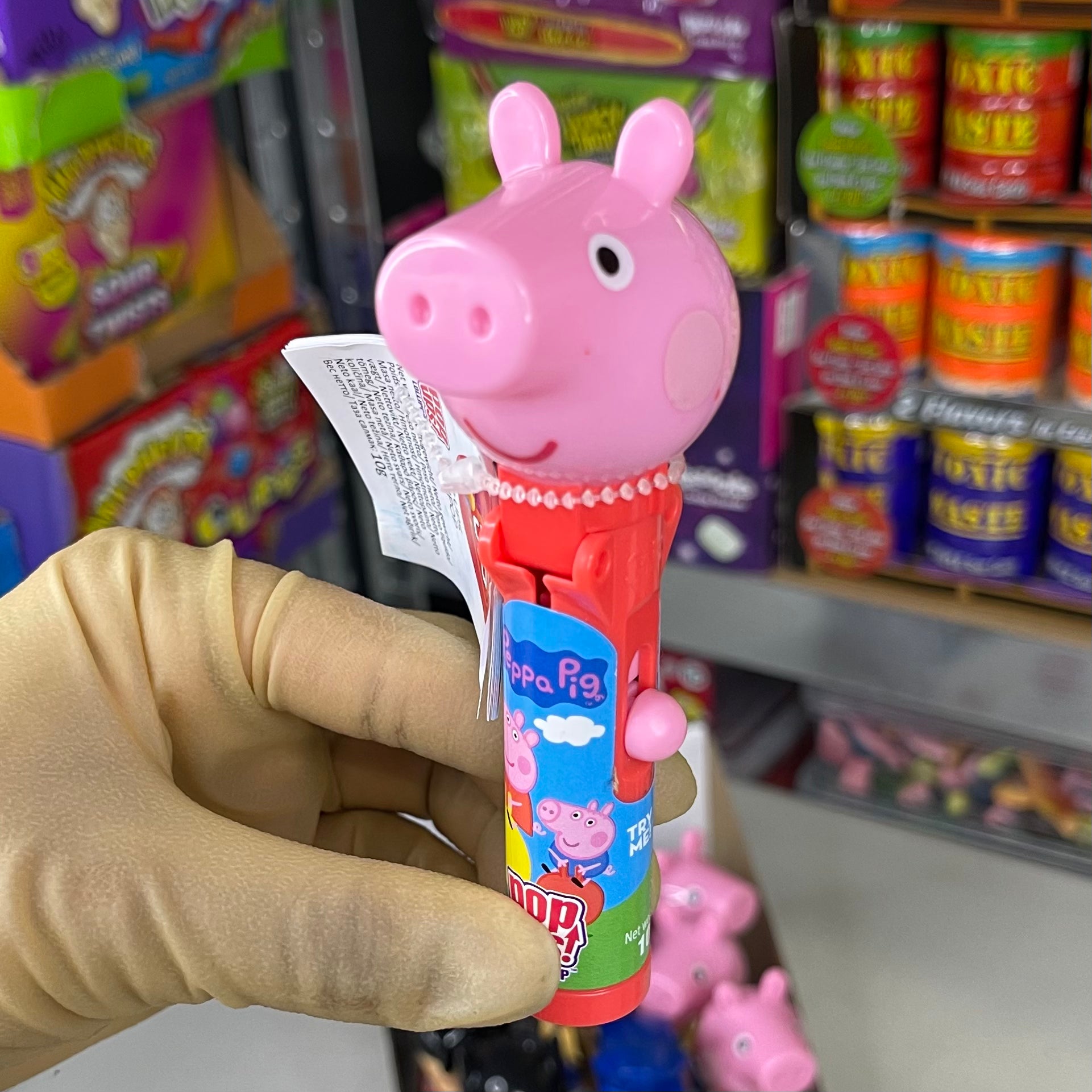 Peppa Pig Drinks Bottle with Flip Up Dispenser Pink