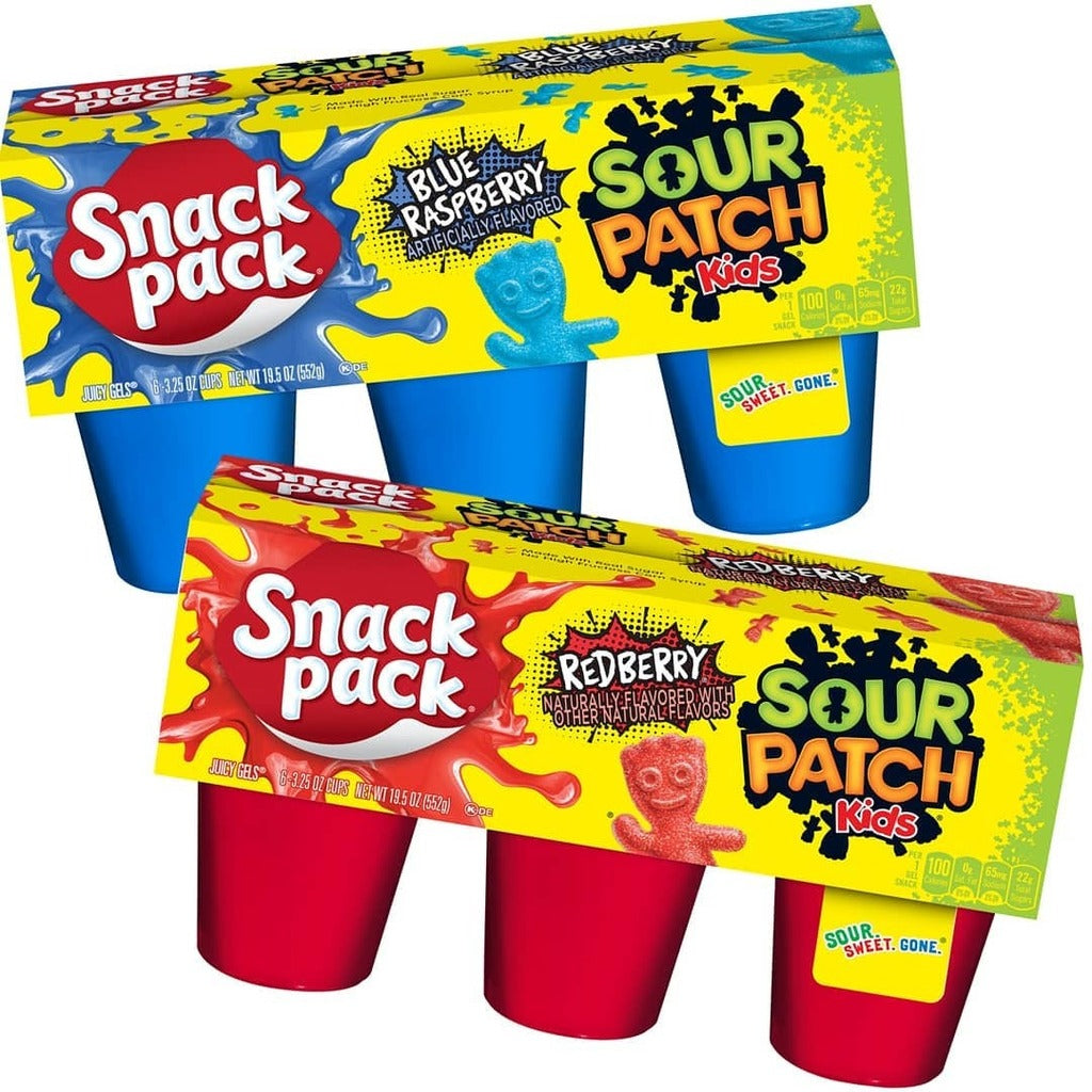 Sour Patch Kids Redberry Juicy Gels 6 Pack