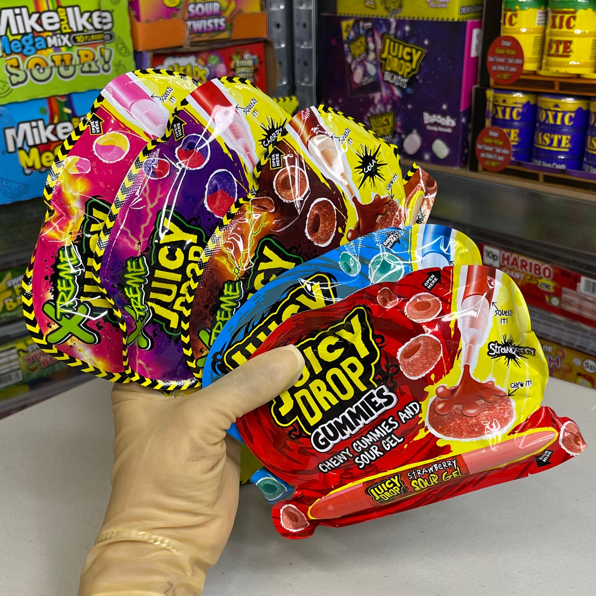 Juicy Drop Gummies Xtreme Cola pinkiessweeties