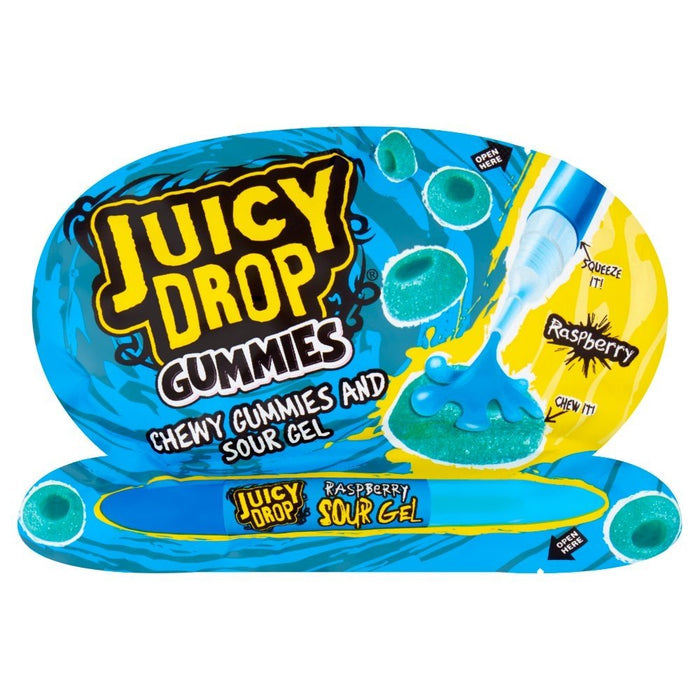 Juicy Drop Gummies Blue Raspberry – Pinkiessweeties